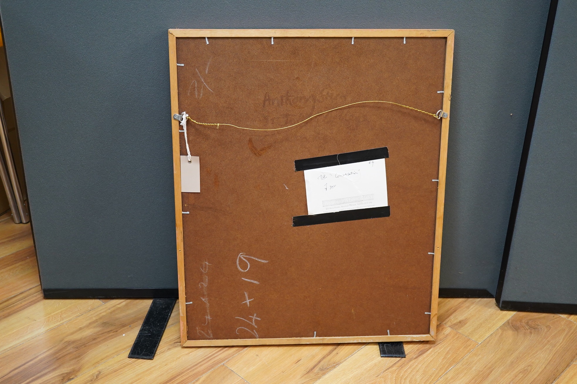 Anthony Stern, mixed media, ‘The Conversation’, signed and dated 10/7/64, 50 x 37cm. Condition - fair